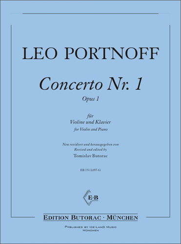 Cover - Portnoff Concerto Nr. 1, g-moll, op. 1